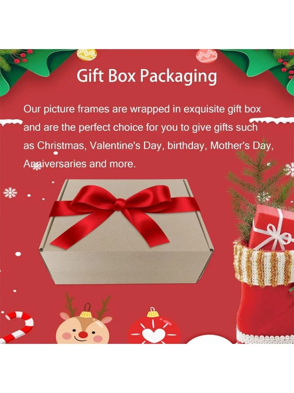 Set of 4 Black 5x7 Wooden Photo Frames with Mat for 4x6 Photos, Wall & Tabletop